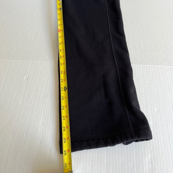 L.L. Bean Sz M Fleece Lined Pants Straight Leg Sweatpants Pull On Ankle Zipper - Picture 7 of 8